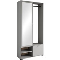 INOSIGN Garderobenschrank "DINO Kompaktgarderobe, Garderoben-Set DINO" Mit Spiegel und Kleiderstange, 90 cm breit, Türanschlag wechselbar von Inosign