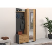 INOSIGN Garderobenschrank "Kosmo" mit Spiegel Maße 118 x 30 cm, Höhe 190 cm, Breite 110 cm von Inosign