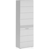 INOSIGN Garderobenschrank "Malmö, Höhe 190 cm, 1 Tür, 3 Einlegeböden, 1 Kleiderstange", Türanschlag wechselbar, hochwertige MDF Front mit Rillenfräsung von Inosign