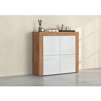 INOSIGN Highboard "CHRONOS Breite 140 cm mit 4 Türen und 8 Fächer Made in Italy", (1 St.), Hohes Sideboard, Kommode, Schrank, Grifflos mit Push to Open von Inosign