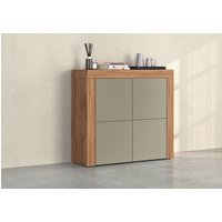 INOSIGN Highboard "CHRONOS Breite 140 cm mit 4 Türen und 8 Fächer Made in Italy", (1 St.), Hohes Sideboard, Kommode, Schrank, Grifflos mit Push to Open von Inosign