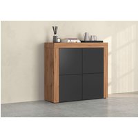 INOSIGN Highboard "CHRONOS Breite 140 cm mit 4 Türen und 8 Fächer Made in Italy", (1 St.), Hohes Sideboard, Kommode, Schrank, Grifflos mit Push to Open von Inosign