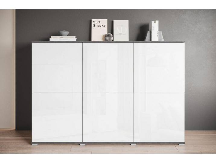 INOSIGN Highboard Kenia, moderne grifflose Hochkommode mit 6 Türen, Breite 180 cm (1 St), Push-to-Open-Fronten, höhenverstellbaren Einlegeböden von Inosign