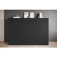 INOSIGN Highboard "Kenia, moderne grifflose Hochkommode mit 6 Türen, Breite 180 cm", (1 St.), Push-to-Open-Fronten, höhenverstellbaren Einlegeböden von Inosign
