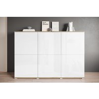 INOSIGN Highboard "Kenia, moderne grifflose Hochkommode mit 6 Türen, Breite 180 cm", (1 St.), Push-to-Open-Fronten, höhenverstellbaren Einlegeböden von Inosign
