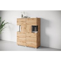 INOSIGN Highboard "Kenia", (1 St.), Modernes Highboard mit Glastüren, Breite 100 cm von Inosign