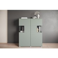 INOSIGN Highboard "Kenia", (1 St.), Modernes Highboard mit Glastüren, Breite 100 cm von Inosign