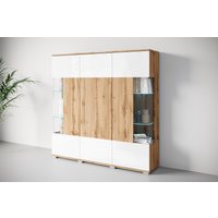 INOSIGN Highboard "Kenia", (1 St.), Modernes Highboard, mit Glastüren, Breite 135 cm von Inosign