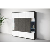 INOSIGN Highboard "Kenia", (1 St.), Modernes Highboard, mit Glastüren, Breite 135 cm von Inosign