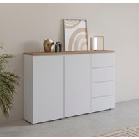 INOSIGN Highboard "Modo, Breite 150 cm, moderne grifflose Kommode 2Türen/4 SK", Schubladenkommode mit viel Stauraum, Einlegeböden verstellbar von Inosign
