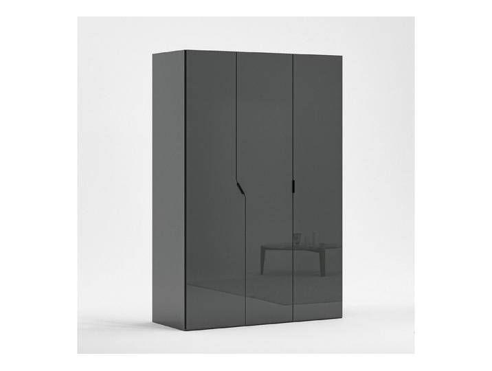 INOSIGN Kleiderschrank AMETISTA, Drehtürenschrank, designgeformten Fronten Made in Italy, hochglanz lackiert, Basisausführung, Zubehör extra, grau von Inosign