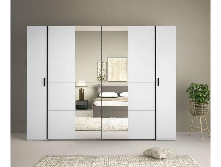 Home affaire Kleiderschrank Antioch, FSC-zertifiziert, mit Dreh-UND Schiebetüren (B/T/H 270/61,4/207cm, inklusive Einlegeböden und Kleiderstangen) mit oder ohne Spiegel und Schubladen - YOUR Choice von Home-affaire