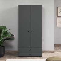 INOSIGN Kleiderschrank "Jersey Schlafzimmerschrank Garderobe Bestseller Schrank", (1 St., Drehtürenschrank mit modernen Griffen Otto´s Choice), Drehtürenschrank mit 2 Schubladen - (B/T/H) 85/52/188 cm von Inosign