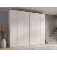 Home affaire Kleiderschrank "Kleiderschrank Malissa mit Regalen und Kleiderstangen", Garderobe mit 6 Hochglanz-Drehtüren, BxTxH 270x59x237 cm von home affaire