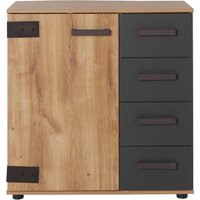 Wimex Kombikommode "Malmoe, Schrank mit 1 Tür und 4 Schubladen, Made in Germany", im rusikalen look, Industrial Design, 81x41x83cm Wimex Kombikommode "Malmoe, Schrank mit 1 Tür und 4 Schubladen, Made in Germany", im rusikalen look, Industrial Design, 81x41x83cm von Wimex