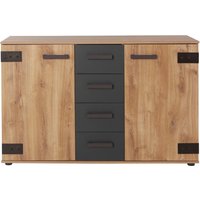 Wimex Kombikommode "Malmö, Schrank mit 2 Türen und 4 Schubladen, Made in Germany", im rusikaler look, Industrial Design, 130x41x83cm Wimex Kombikommode "Malmö, Schrank mit 2 Türen und 4 Schubladen, Made in Germany", im rusikaler look, Industrial Design, 130x41x83cm von Wimex