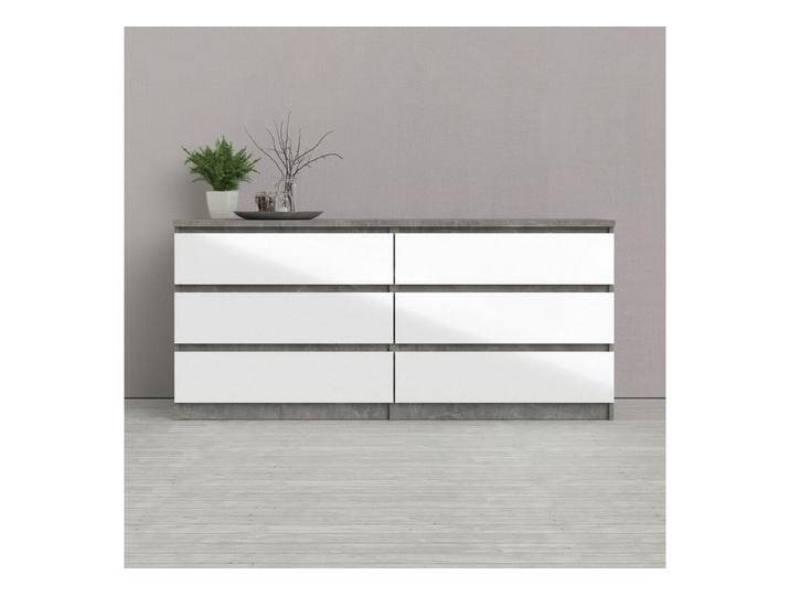 INOSIGN Kommode Naia, Aufbewahrung, 6 Schubladen, Hochglanz-Optik, grifflose Front, Modern, skandinavisches Design, in mehrere Farben, Metallgleiter von Inosign