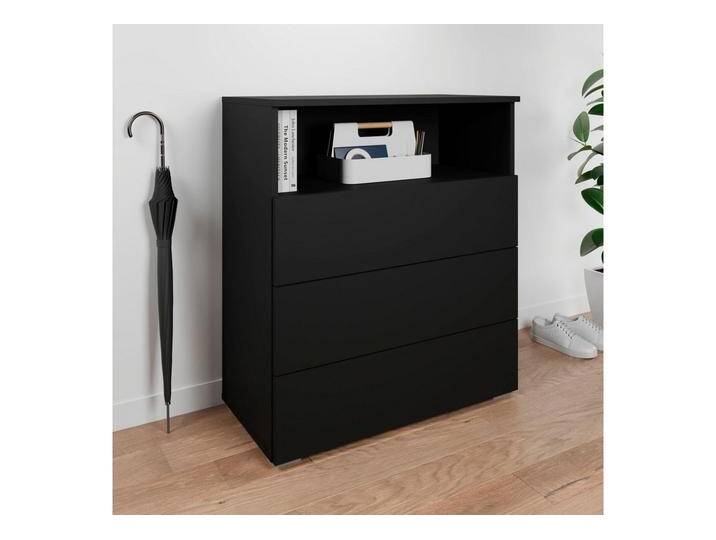 INOSIGN Kommode Paris, mit 3 Schubkästen (Breite 70 cm), schwarz von Inosign
