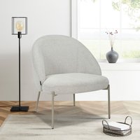 INOSIGN Loungesessel "MOVILLE Designstuhl mit filigranen Metallbeinen", Cocktailsessel, farblich abgestimmte Metall-Beine, Webstoff von Inosign