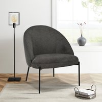 INOSIGN Loungesessel "MOVILLE Designstuhl mit filigranen Metallbeinen", Cocktailsessel, farblich abgestimmte Metall-Beine, Webstoff von Inosign