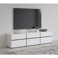 INOSIGN Lowboard "Cross, moderne grifflose TV-Kommode,3 Klappen/3 Schubkästen", Breite 180 cm, TV-Schrank mit viel Stauraum, TV-Board von Inosign