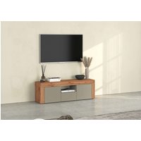 INOSIGN Lowboard "CHRONOS Breite 155 cm mit 2 Türen, 1 Schublade,1 offenes Fach", (1 St.), TV-Board, Sideboard niedrig, Grifflos mit Push to Open Made in Italy von Inosign