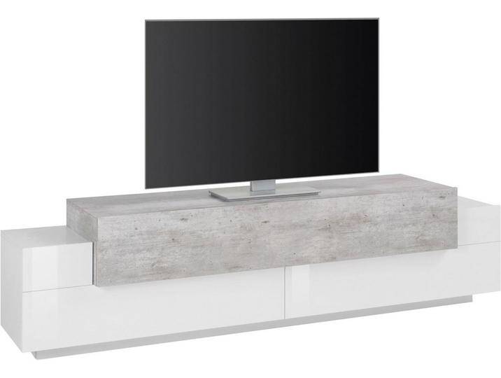INOSIGN Lowboard Coro,Lowboard,TV-Kommode,TV-Möbel,TV-Bank, mit 3 Klappen davon 2 mit Push-to-Open Funktion Breite 200 cm, grau von Inosign