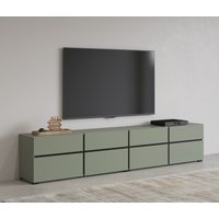 INOSIGN Lowboard "Cross, moderne grifflose TV-Kommode,4 Klappen/4 Schubkästen", Breite 225 cm, TV-Schrank mit viel Stauraum, TV-Board von Inosign