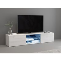 INOSIGN Lowboard "Egypt,Lowboard,TV-Kommode,TV-Möbel,TV-Bank", mit 2 Klappen, 2 Glasböden,kompl. Hochgl. lackiert (B/T/H)180x38x35 cm von Inosign