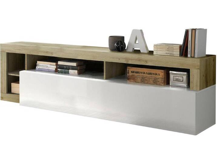 INOSIGN Lowboard Hamburg, TV-Bank, Breite 210 cm, weiß, Weiß / Eiche Cadiz NB INOSIGN Lowboard Hamburg, TV-Bank, Breite 210 cm, weiß, Weiß / Eiche Cadiz NB von Inosign