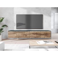 INOSIGN Lowboard "Vera, wahlweise mit oder ohne Beleuchtung", gefräste MDF Front mit 3D Effekt, stehend und hängend montierbar von Inosign