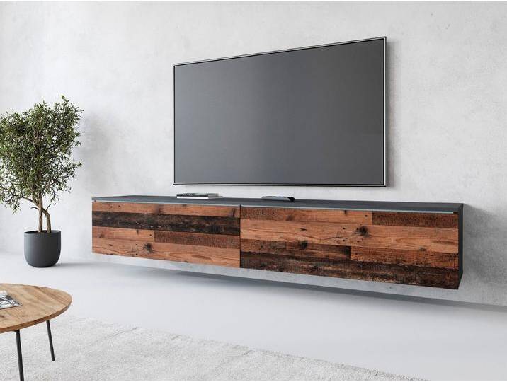 INOSIGN Lowboard LOWBOARD VERA, Modernes griffloses TV-Board, 180 cm TV-Schrank, stehend und hängend, braun, ohne Beleuchtung INOSIGN Lowboard LOWBOARD VERA, Modernes griffloses TV-Board, 180 cm TV-Schrank, stehend und hängend, braun, ohne Beleuchtung von Inosign