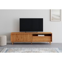 INOSIGN Lowboard "Malmedy Front mit gefrästen Rillen", TV-Kommode aus massivem Kiefernholz, Push-to-open, Breite 180 cm von Inosign