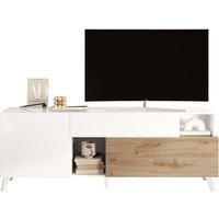 INOSIGN Lowboard "Monaco in Breite 181 cm, TV-Schrank mit Tür, Klappe und Schubkasten" Mediaboard – sanftes Schließen, edles Design, Platz für alles von Inosign