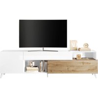 INOSIGN Lowboard "Monaco in Breite 241 cm, TV-Schrank mit Tür, Klappe und Schubkasten" Mediaboard – sanft schließend, edel, mit Kabelkanal, spürbar geräumig von Inosign