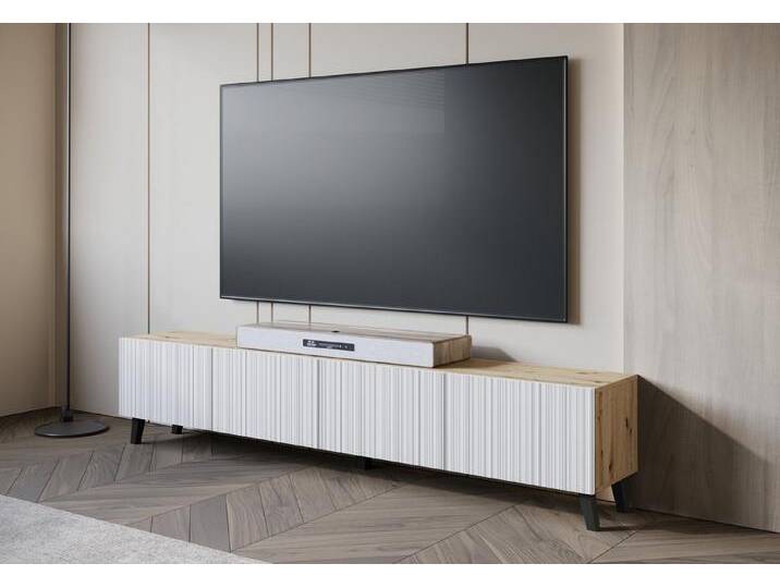 INOSIGN Lowboard PHUKET, TV-Board mit Strukturfront, Breite ca. 190 cm, braun von Inosign