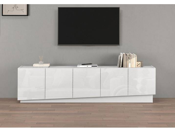 INOSIGN Lowboard VELA, Höhe 60 cm, Breite 225 cm,Design mit schrägen Türen (1 St), Made in Italy, Maße-B/T/H: 225x35x60, Lowboard, TV-Board von Inosign