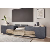 INOSIGN Lowboard "ALIEN- TV-Board, mit 4 Türen, 1 Schublade und 1 offenes Fach", TV-Kommode Breite ca. 220 cm "Made in Italy" von Inosign
