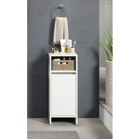 INOSIGN Midischrank "Banta" 1 Stk. tlg. Badkommode mit 2-farbiger Blende in weiß/grau - Flexible Türmontage von Inosign