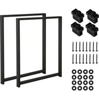 INOSIGN Möbelkufe "FRAME, Möbelfüße, 2er-Set, Metall,", (2 St.), pulverbeschichtet, höhenausgleichend, inkl. Montagematerial, 58x72 cm von Inosign