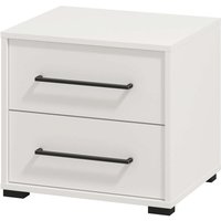 INOSIGN Nachtkommode "Ascalon Nachttisch, Nachtschrank, 48x40x44cm, 2 Schubladen" in weiß oder eichefarben, FSC-zertifizierter Holzwerkstoff von Inosign