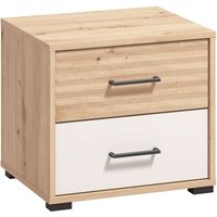 INOSIGN Nachtkommode "Modena Nachtschrank Nachttisch mit 2 oder 3 Schubladen", FSC-Zerifiziert Trendfarbe cashmere, ideal für kleine Räume von Inosign