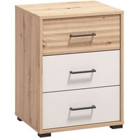 INOSIGN Nachtkommode "Modena Nachtschrank Nachttisch mit 2 oder 3 Schubladen", FSC-Zerifiziert Trendfarbe cashmere, ideal für kleine Räume von Inosign