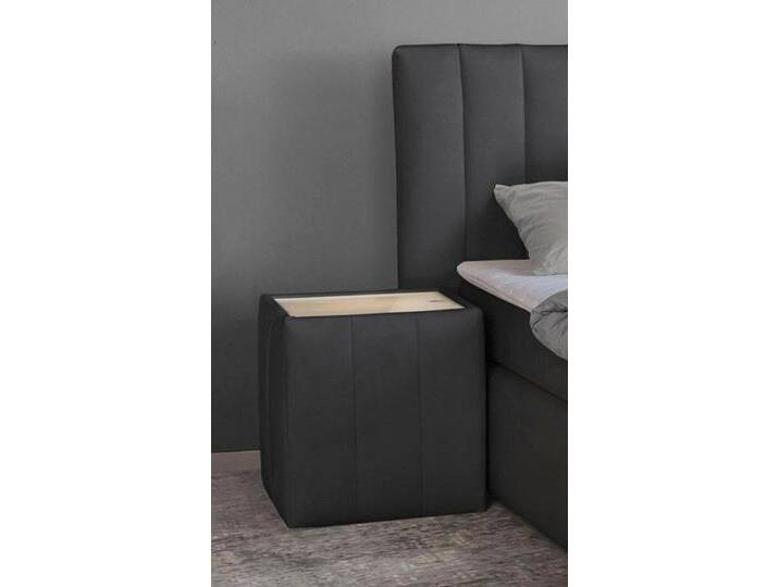 INOSIGN Nachttisch Effy, passend zum Polsterbett, Boxbett oder Boxspringbett Effy, schwarz, schwarz von Inosign