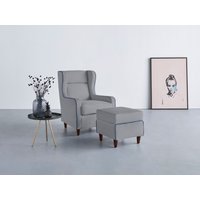 INOSIGN Ohrensessel "Rhada", mit farblich abgesetztem Keder, B/T/H: 73/85/99 cm von Inosign