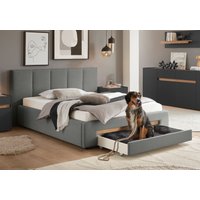 INOSIGN Polsterbett "CiTY/GiRON, Bettgestell mit Bettkasten, gepolstertes Stauraumbett", mit Hundebett oder Stauraumschublade, Bezug Cord-oder Leinenoptik von Inosign
