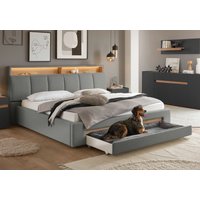 INOSIGN Polsterbett "CiTY/GiRON, gepolstertes Stauraumbett, mit LED Beleuchtung" Bettkasten mit Hundebett oder als Stauraum, klappbare Kopfteile von Inosign