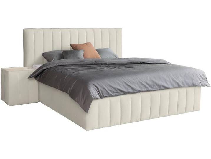 INOSIGN Polsterbett Effy erhältlich in der Breite 180x200cm, beige, mit Lattenrost, 7-Zonen-Tonnentaschen-Federkernmatratze, cream von Inosign