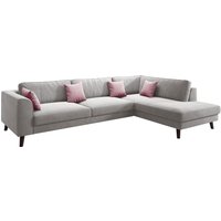 INOSIGN Ecksofa "Laurentia, L-Form", mit 4 Zierkissen, Ottomane links oder rechts bestellbar von Inosign