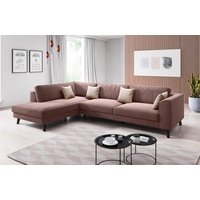 INOSIGN Ecksofa "Laurentia, L-Form", mit 4 Zierkissen, Ottomane links oder rechts bestellbar von Inosign